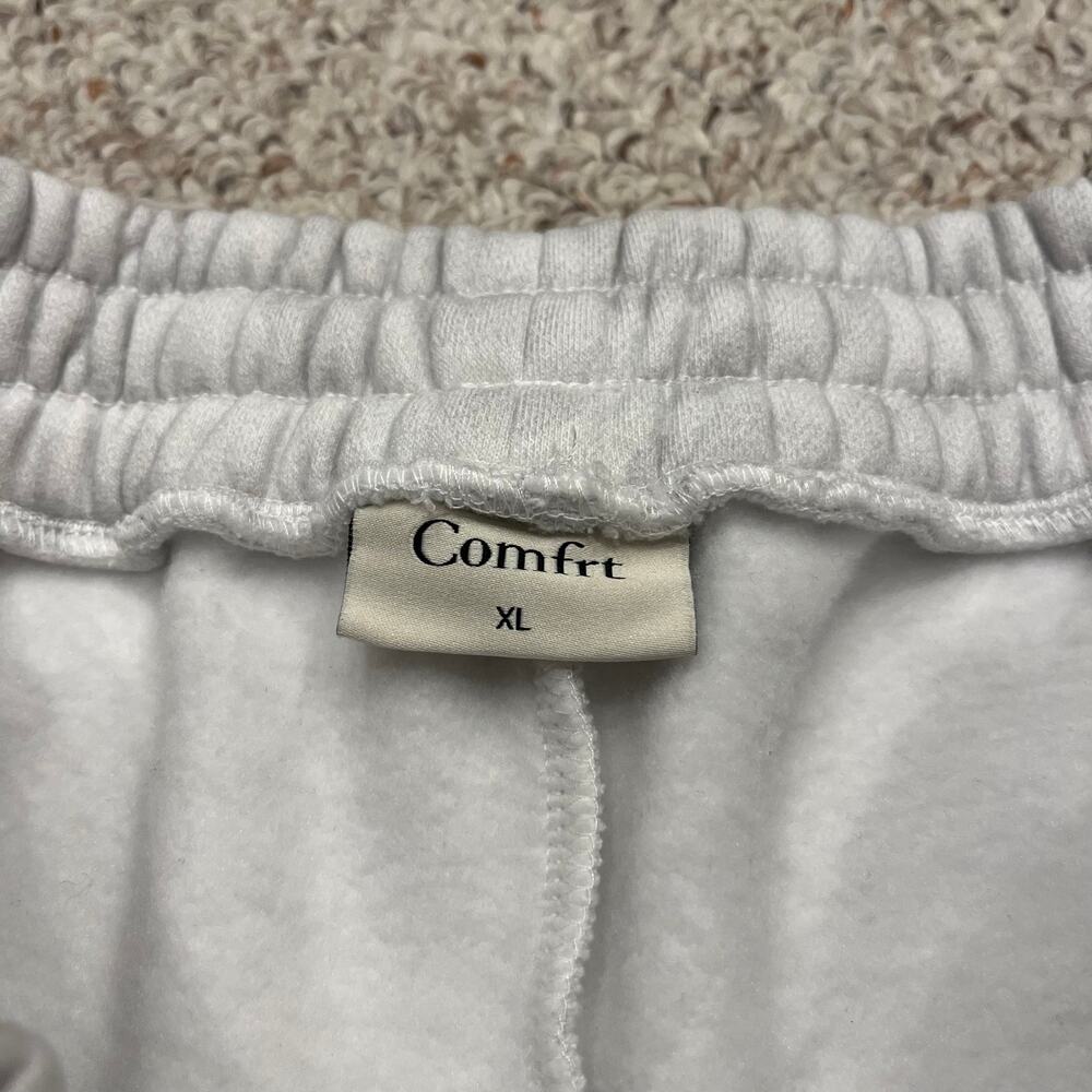 Comfrt Minimalist Womens Sweat Shorts XL Snow Leopard Print Lounge Athleisure - Picture 3 of 7